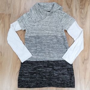 🔺️Energie Colorblock Cowl Neck Long Sleeve Dress Girl's XLarge